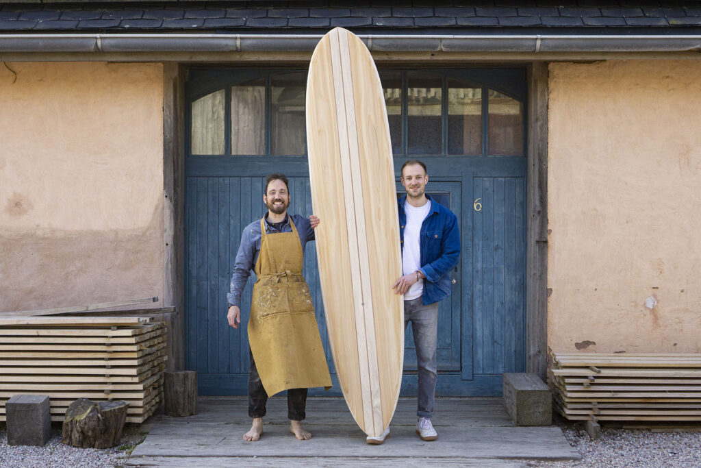 otter wooden surfboard longboard
