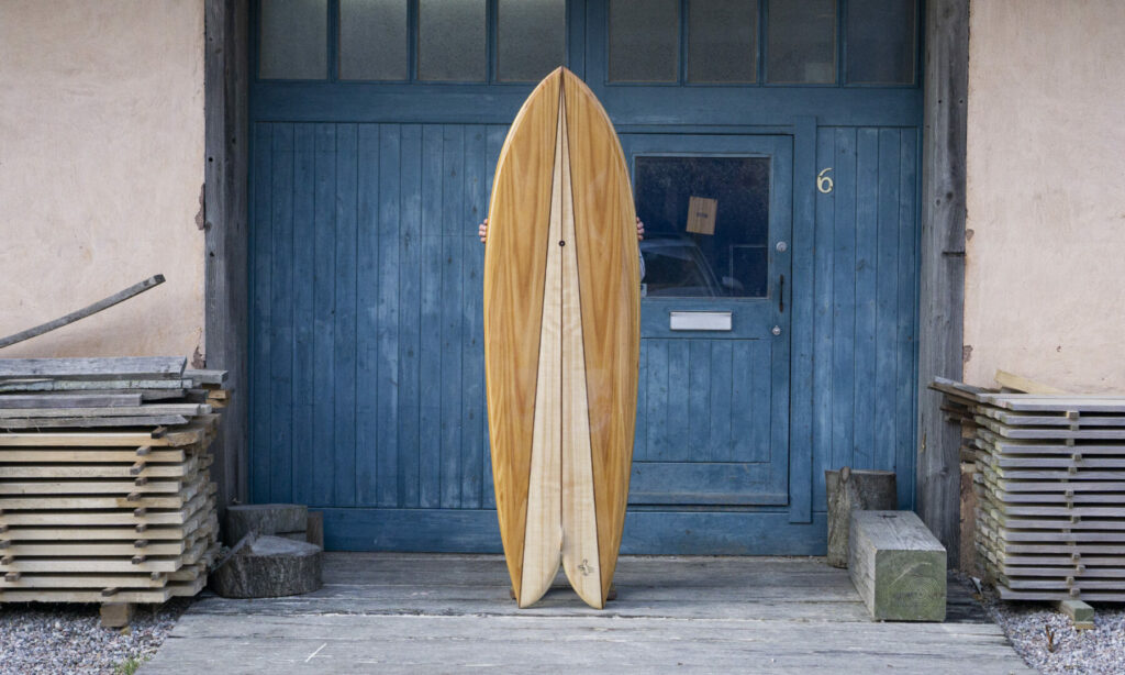 Otter Sustainable, Hollow Wooden Surfboard, 6'4 Woodburner