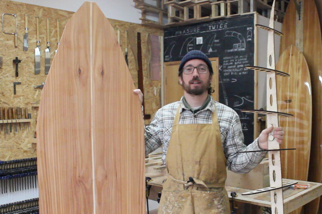 otter wooden surfboard how to make
