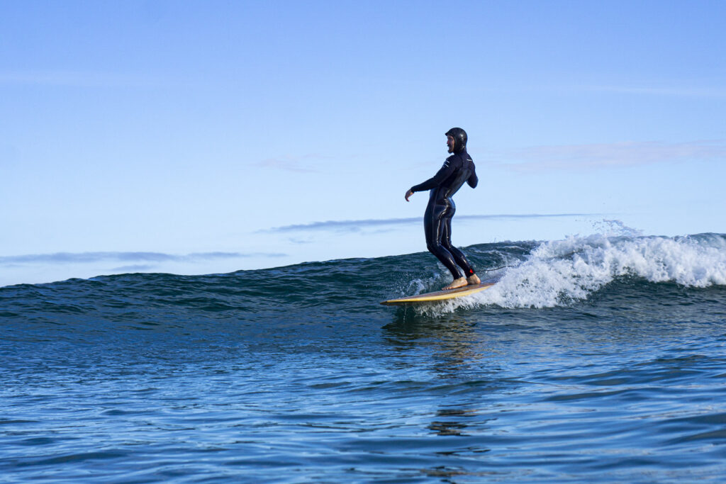 otter wooden surfboards longboard surfer soul arch glassy wave