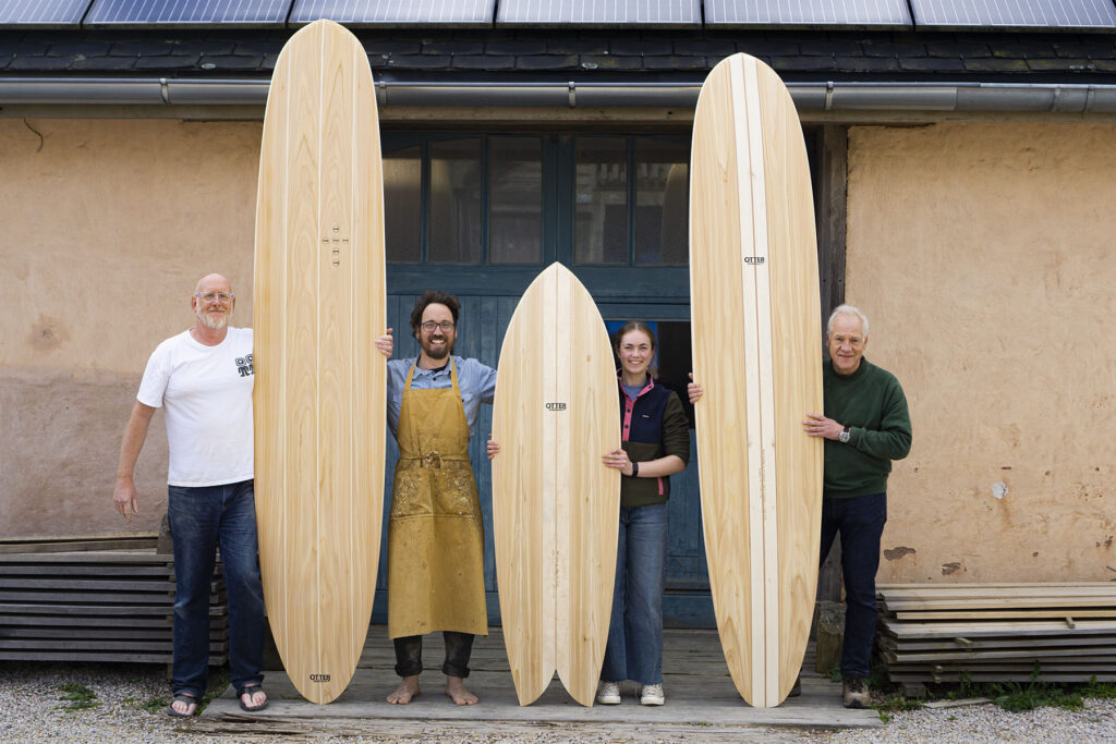 otter wooden surfboard make your own workshop blue doors cornwall