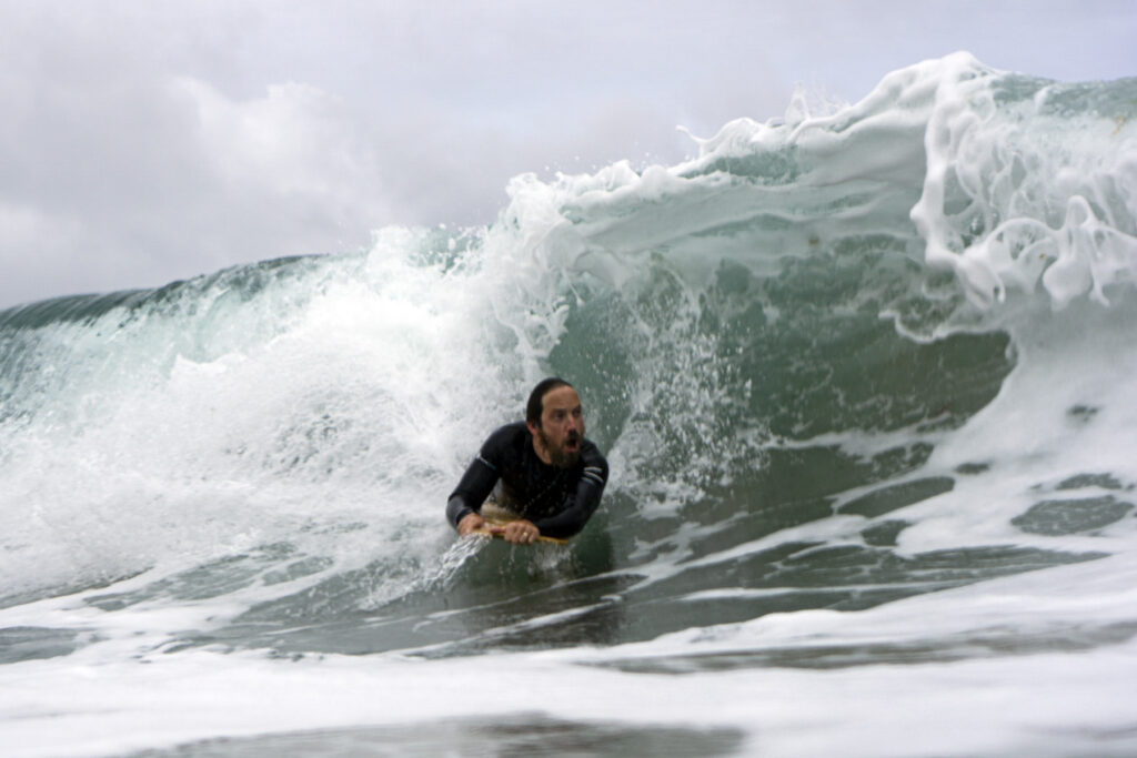 otter surfboards bellyboard double up over head wave uk surf