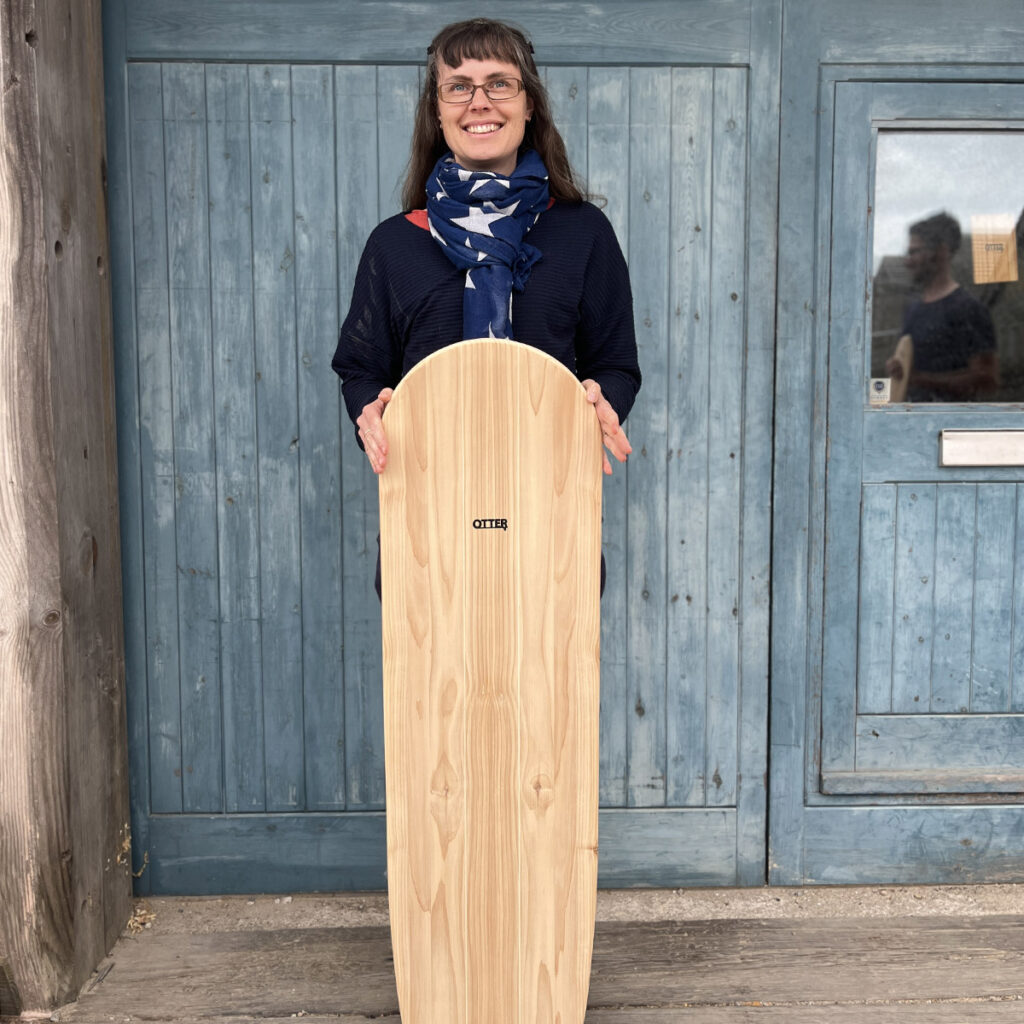 otter wooden surfboards make your own handplane bellyboard course cornwall sustainable
