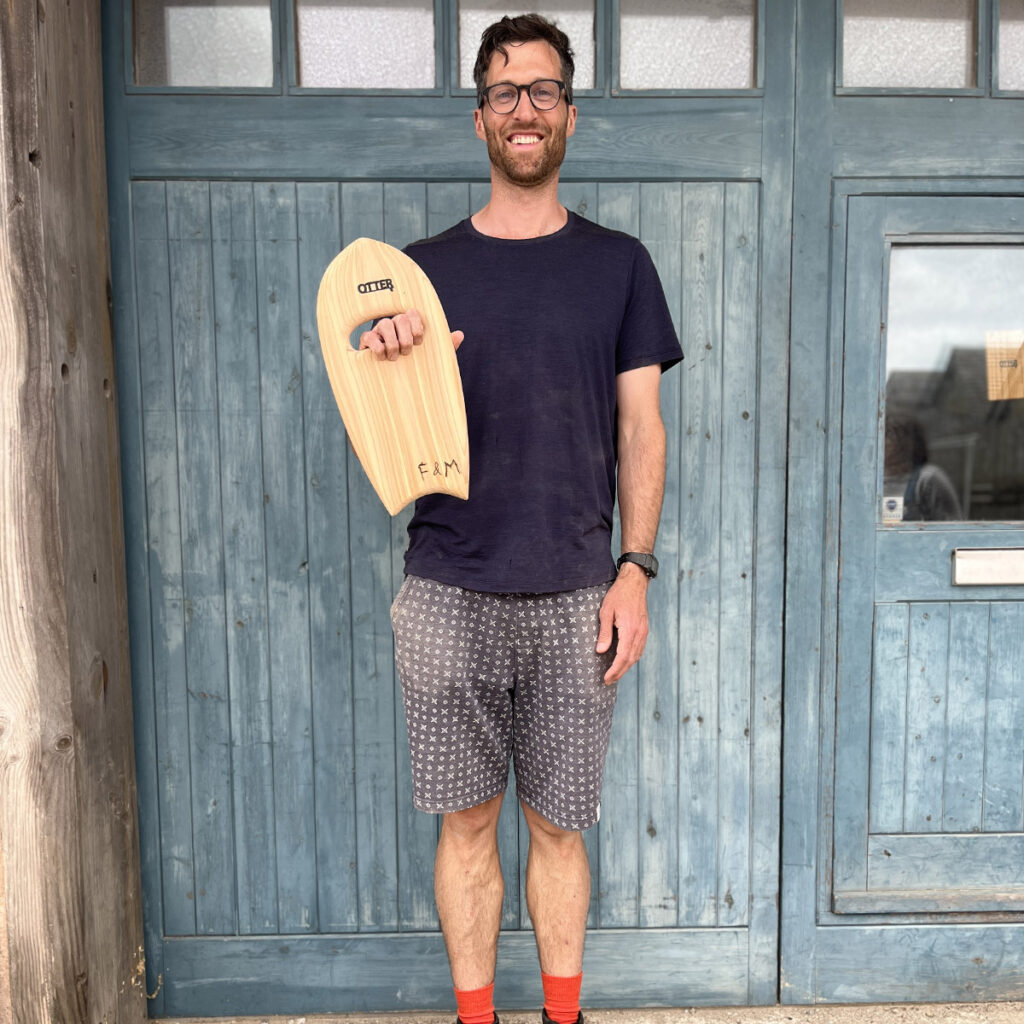 otter wooden surfboards make your own handplane bellyboard course cornwall sustainable