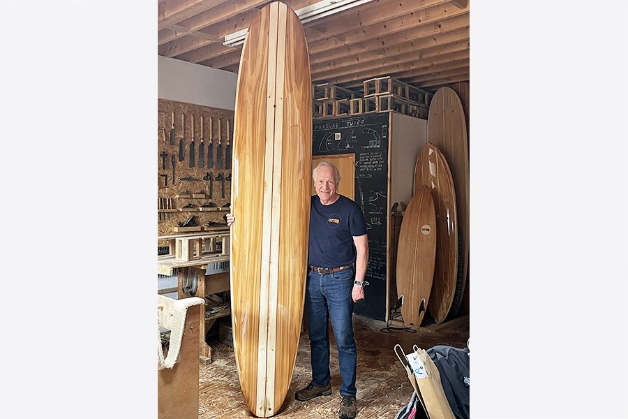 otter wooden surfboard making workshop