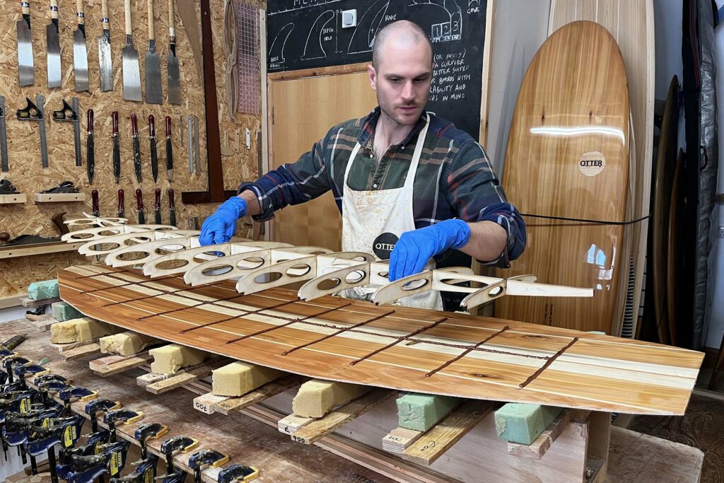 otter wooden surfboard workshop make your own