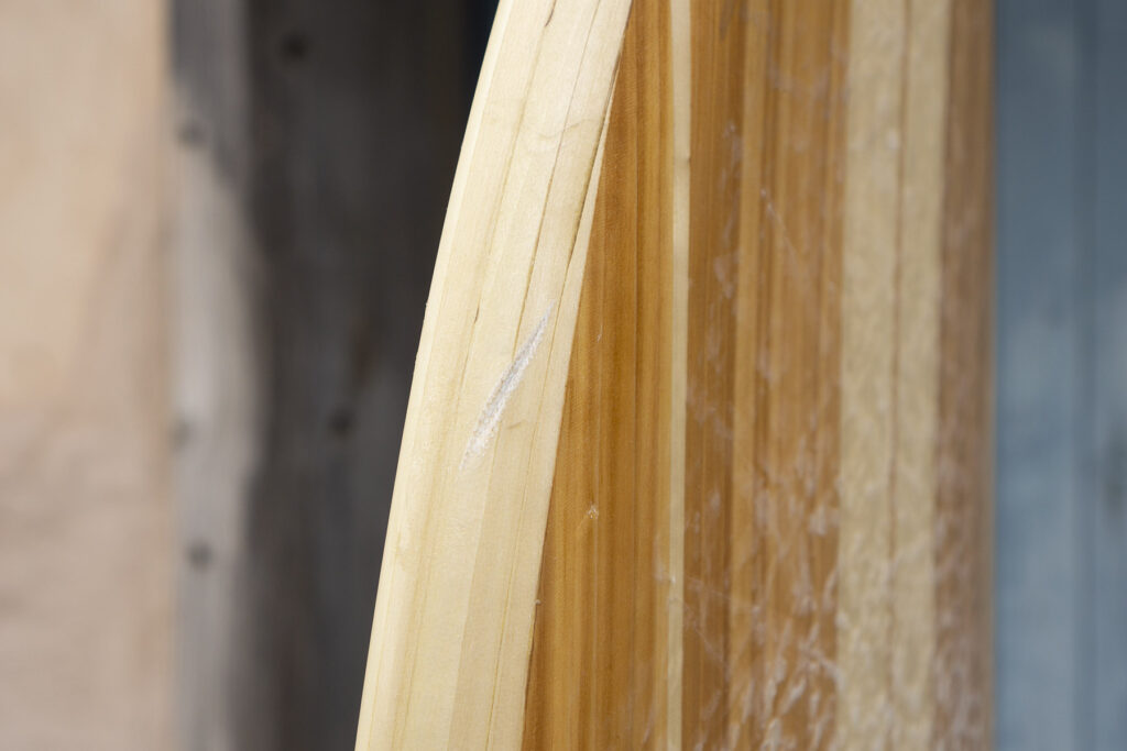 ding broken surfboard