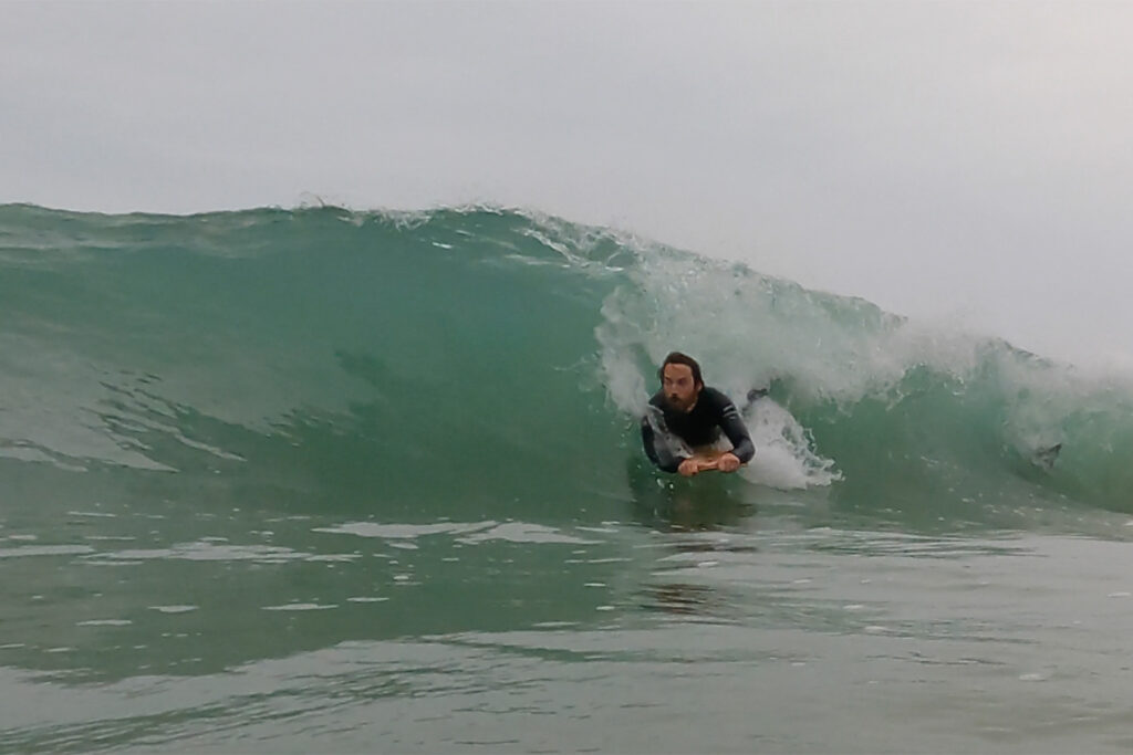 otter surfboards bellyboard barrel wave