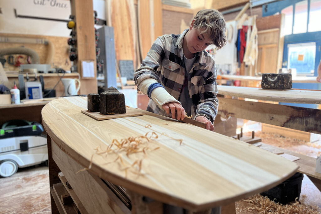 otter wooden surfboards workshop make your own surfboard shaping experience