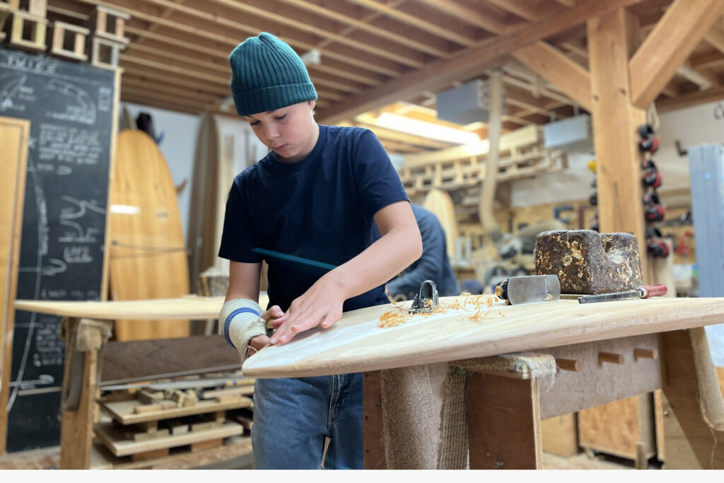 otter wooden surfboards workshop make your own surfboard shaping experience