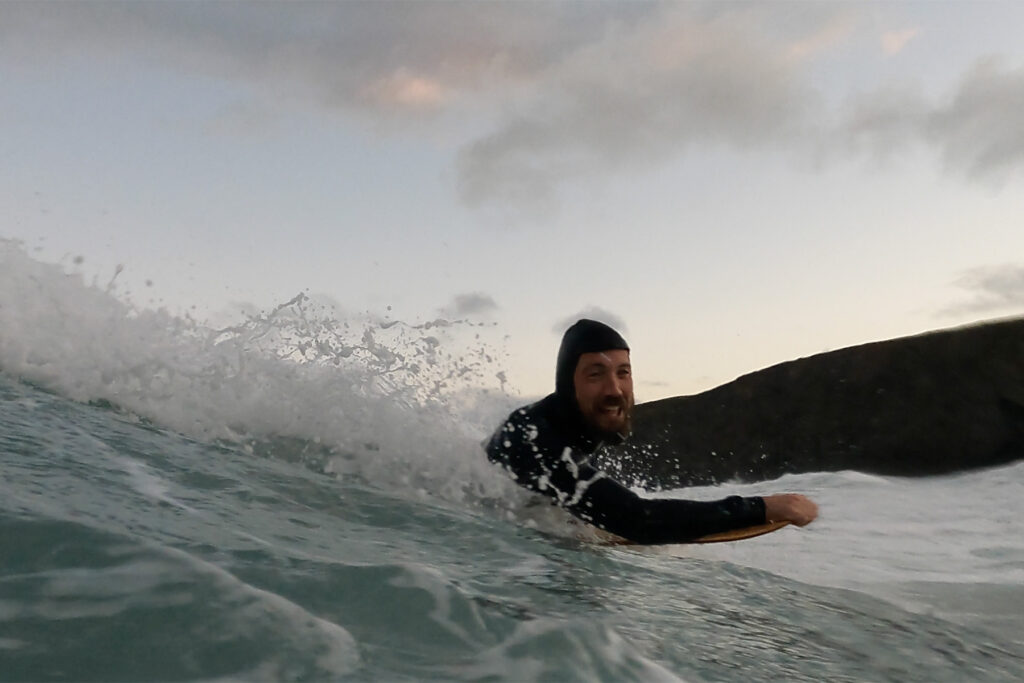 otter surfboards bellyboard wave