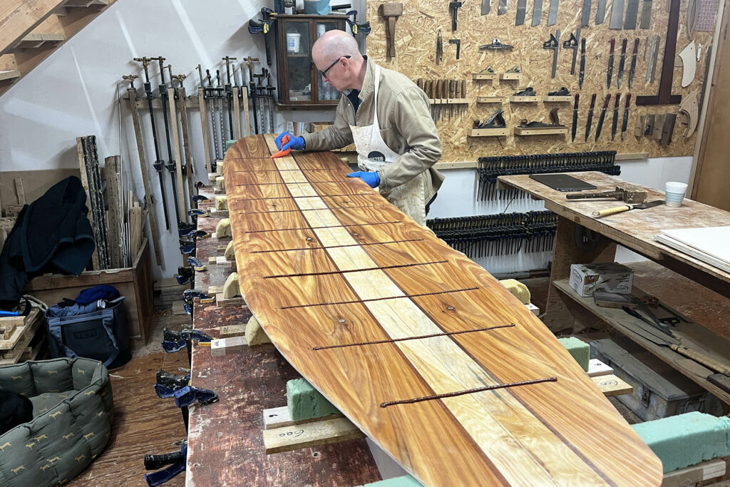 otter wooden surfboard make your own workshop experience sustainable