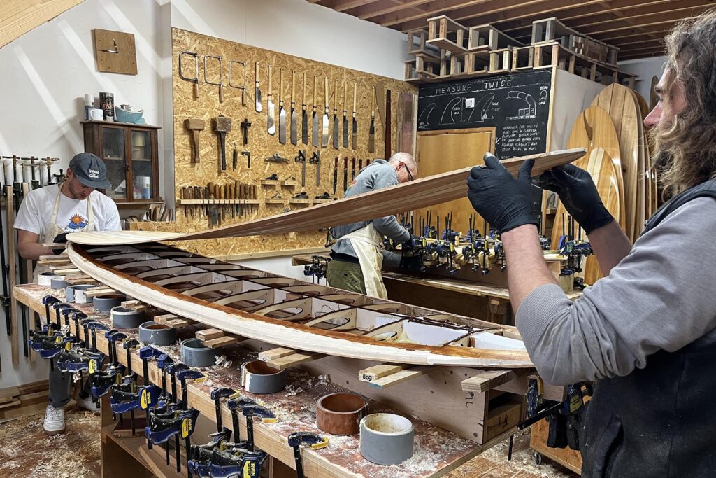 otter surfboards sustainable wooden surfboard workshop experience