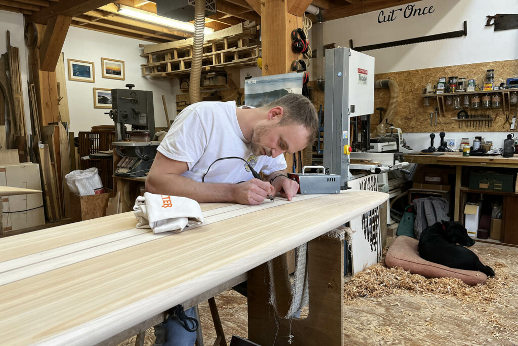 otter surfboards sustainable wooden surfboard workshop experience