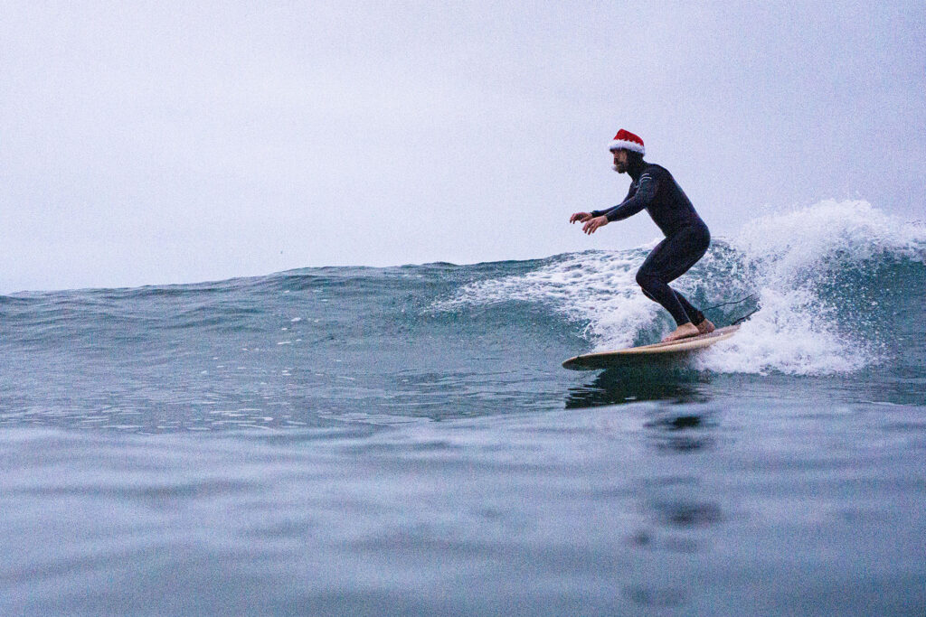 James Otter Wooden Surfboard Longboard Cornwall - Perranuthnoe James PreSwoop