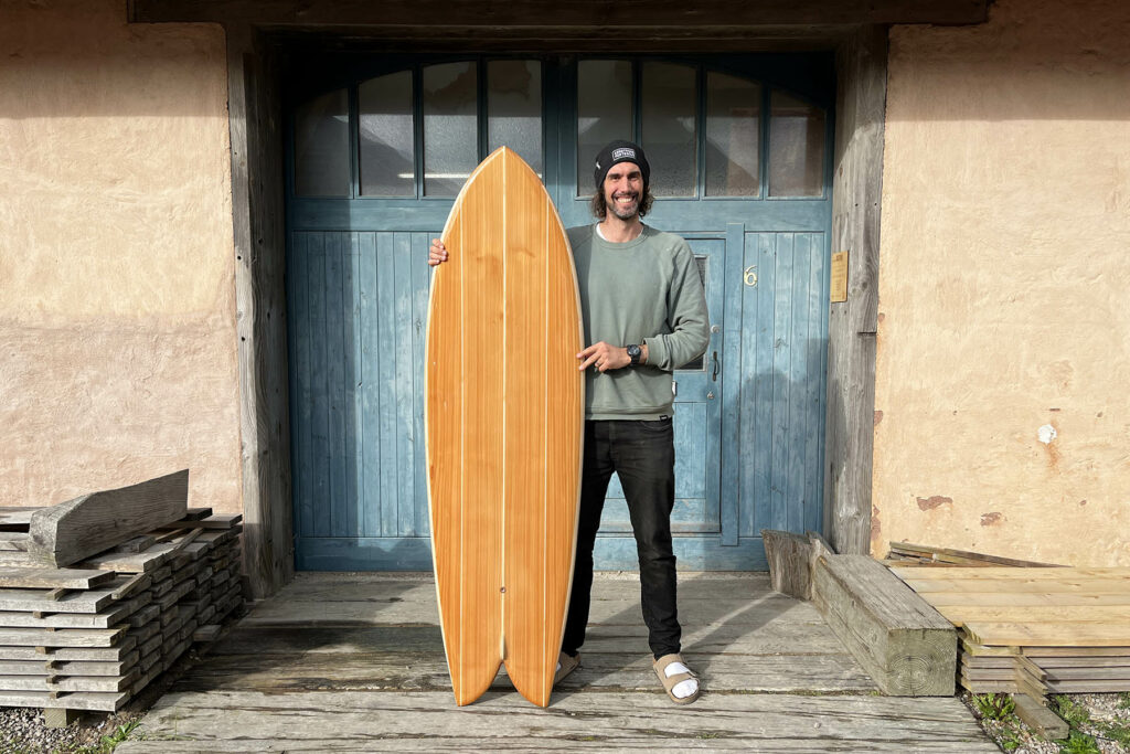 otter wooden surfboard workshop sustainable make your own
