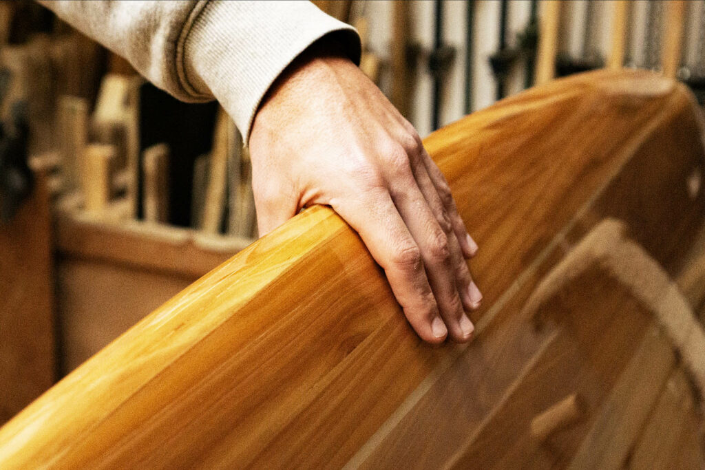 otter sustainable wooden surfboard seadar