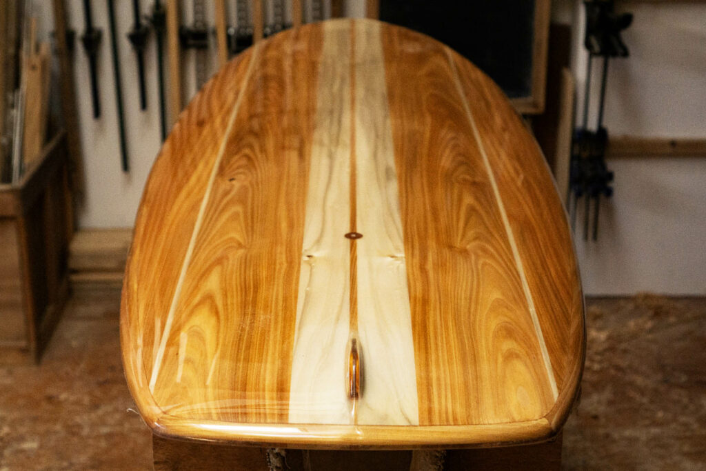otter sustainable wooden surfboard seadar