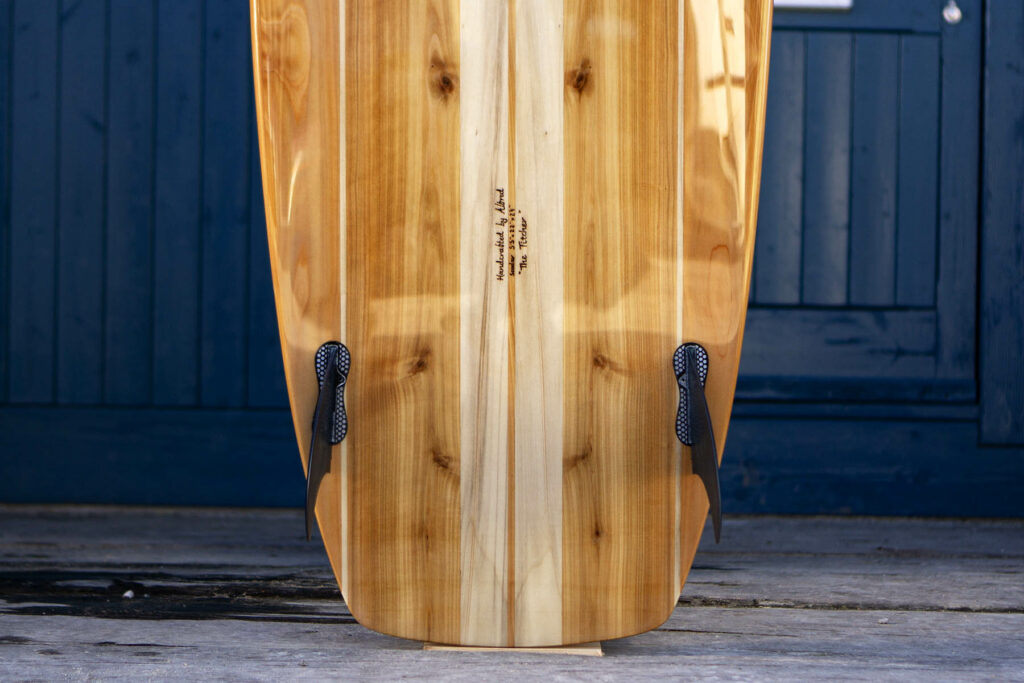 otter sustainable wooden surfboard seadar
