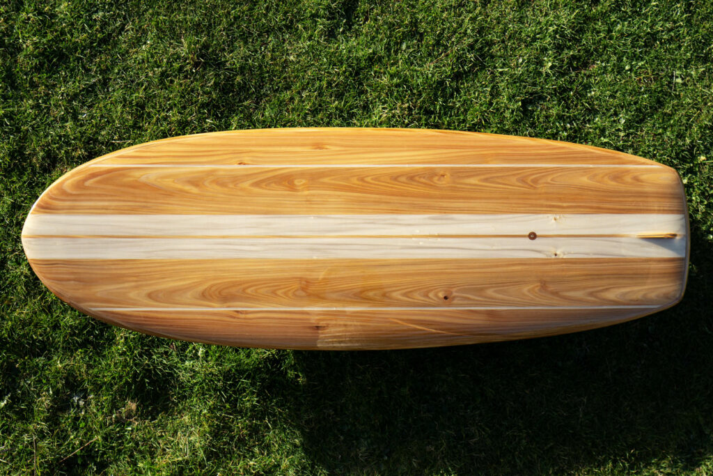 otter sustainable wooden surfboard seadar