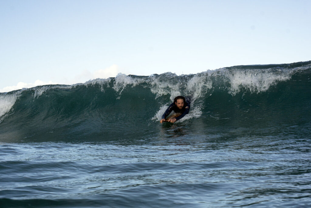 Surfing a sustainable Otter bellyboard
