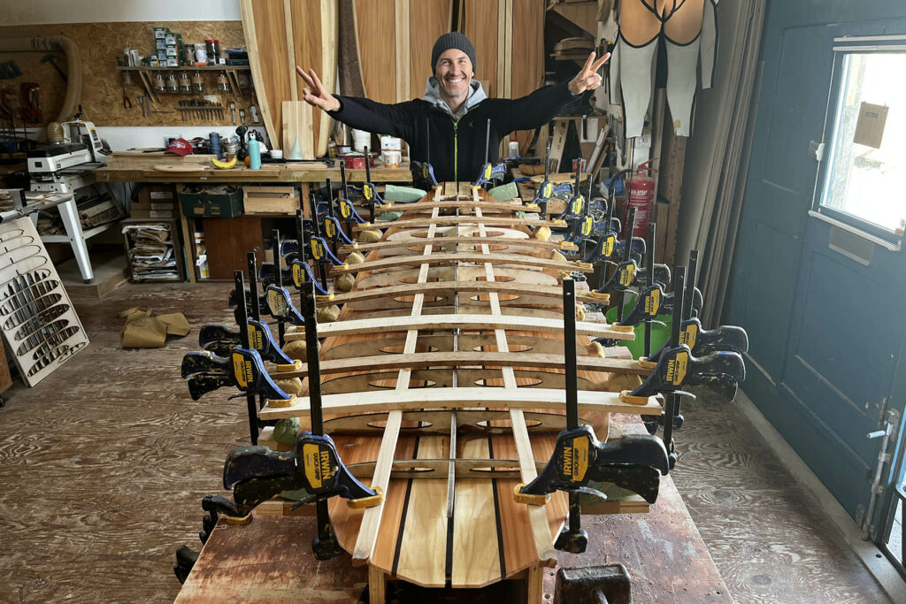 Otter Surfboards make your own sustainable, hollow wooden surfboard