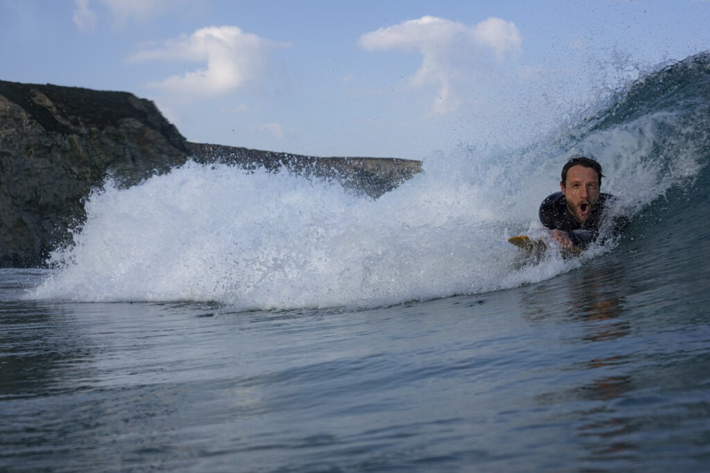 Catching waves on an Otter bellyboard