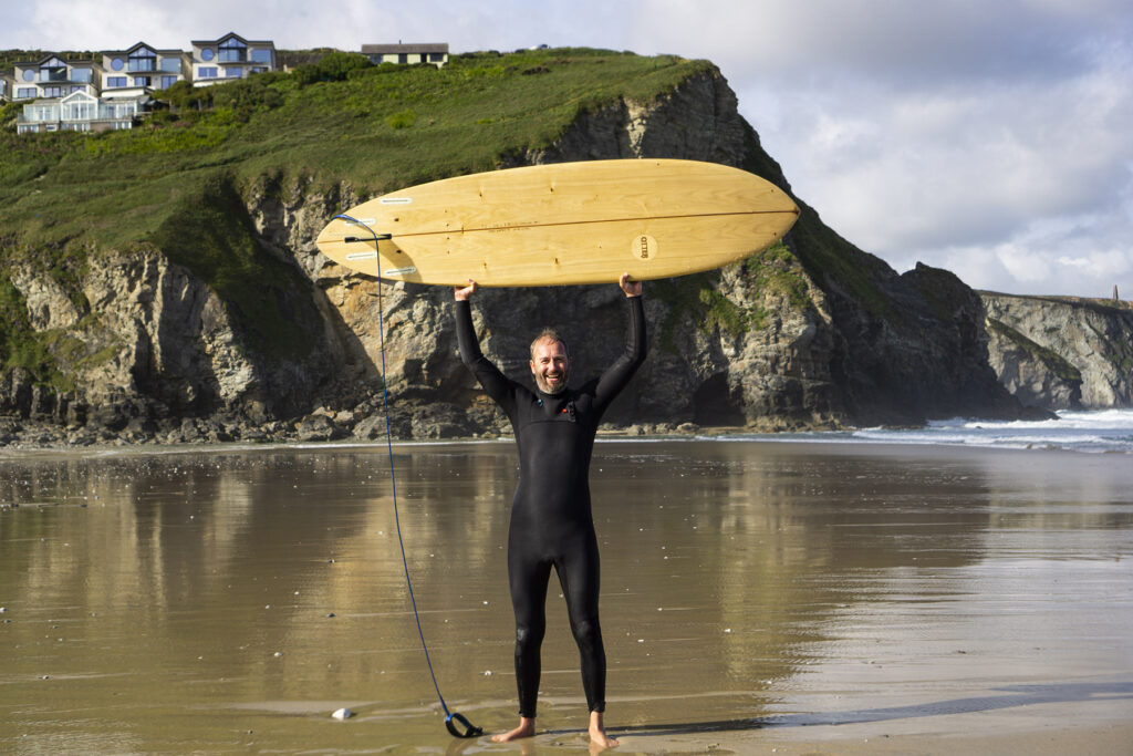 Sustainable, hollow wooden surfboards by Otter Surfboards