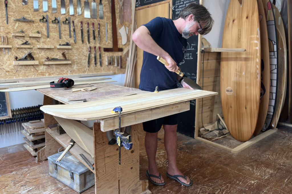 Otter Surfboards bellyboard workshop