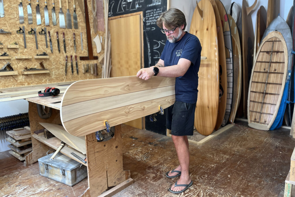 Otter Surfboards bellyboard workshop