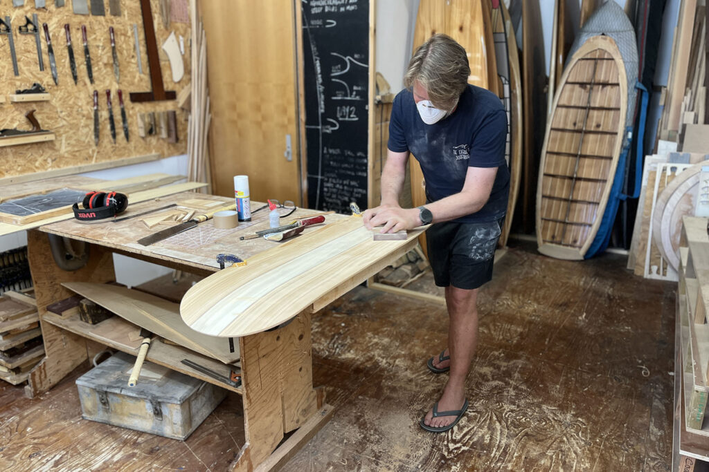 Otter Surfboards bellyboard workshop