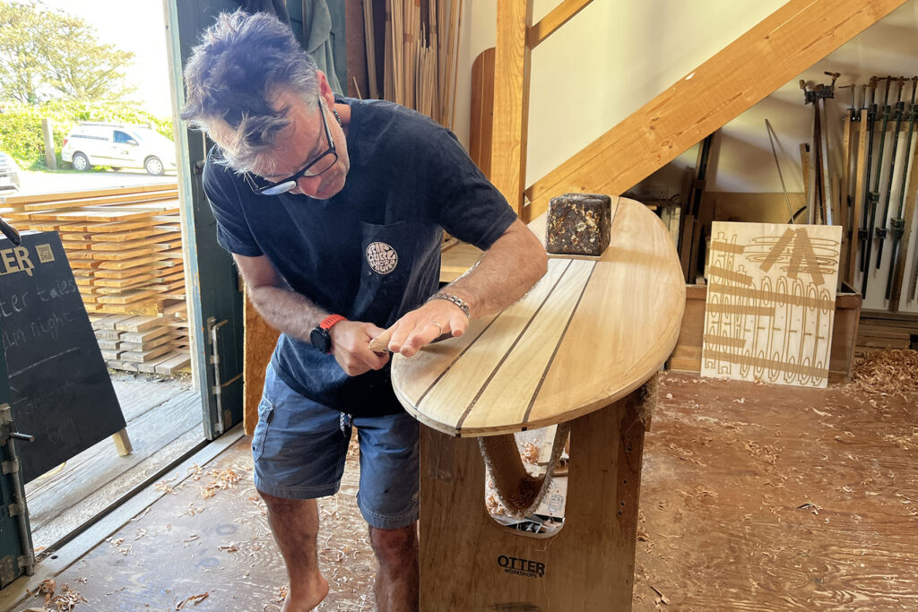 Otter Surfboards wooden surfboard making workshop