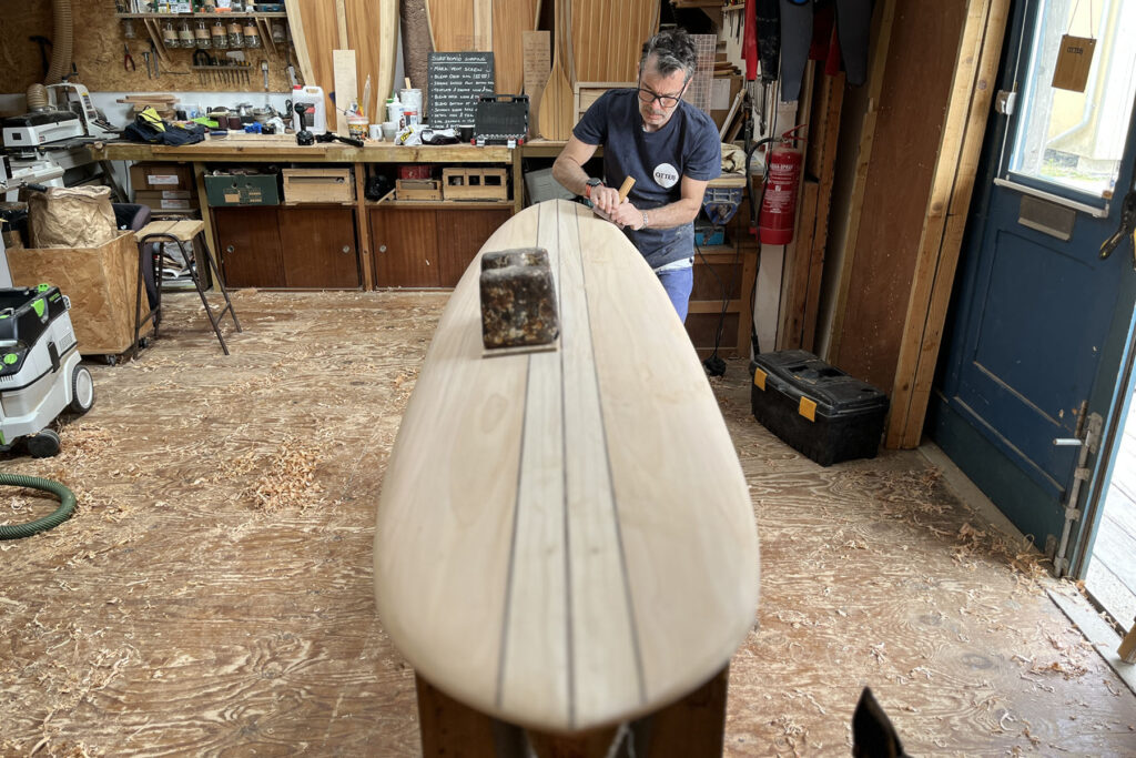 Otter Surfboards wooden surfboard making workshop