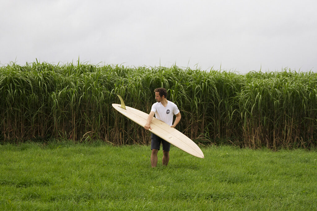 Sustainable, hollow wooden surfboard by Otter Surfboards 7'2 Coaster