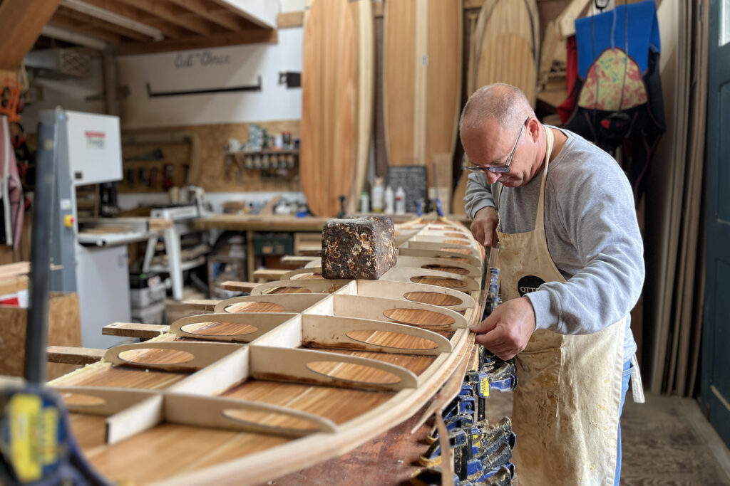 Make your own hollow wooden surfboard with Otter Surfboards