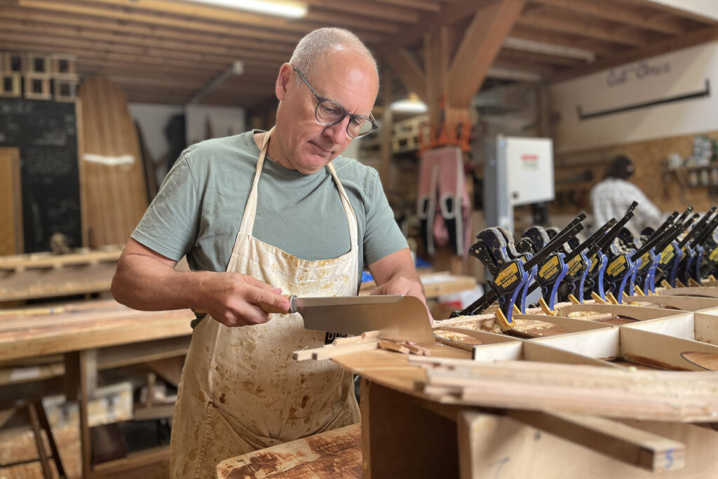 Make your own hollow wooden surfboard with Otter Surfboards