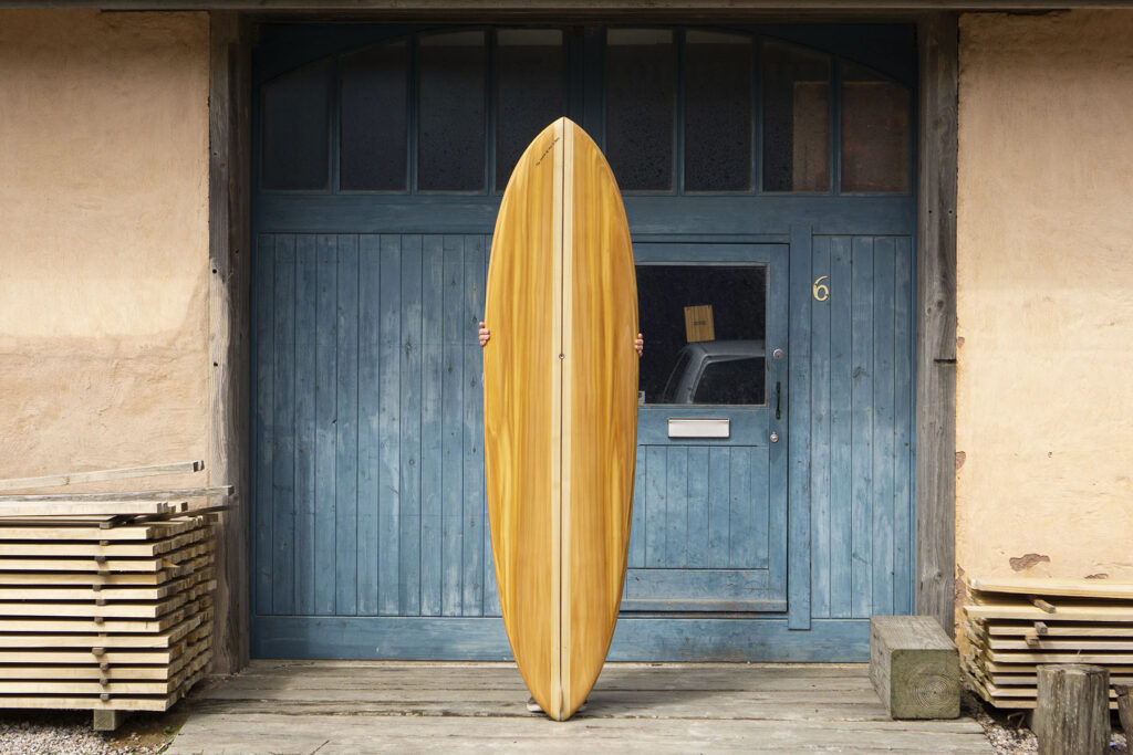7'2 Sustainable, Hollow Wooden Surfboard by Otter Surfboards