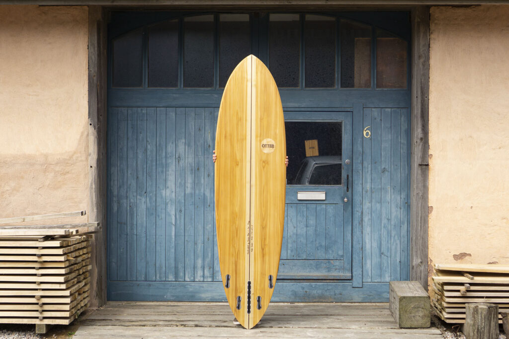 7'2 Sustainable, Hollow Wooden Surfboard by Otter Surfboards