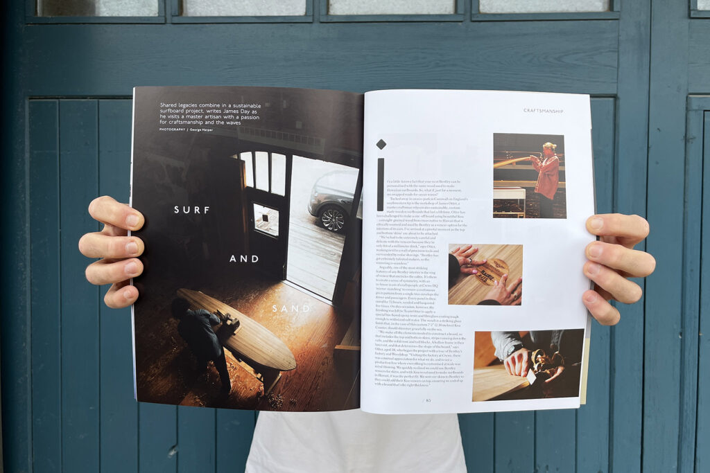 Otter Surfboards x Bentley Motors magazine