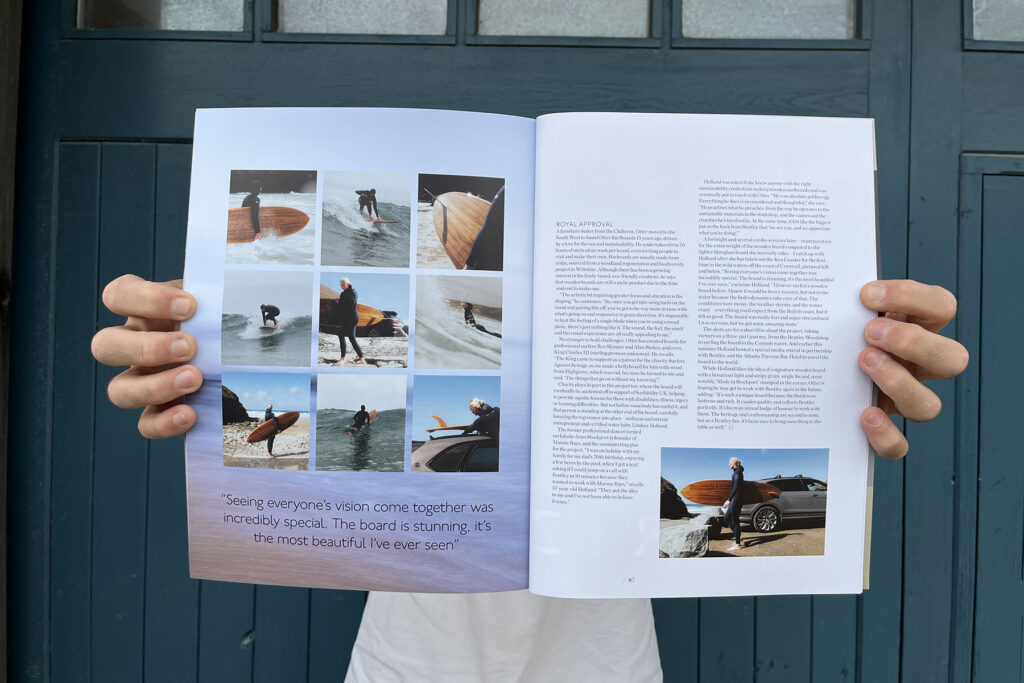 Otter Surfboards x Bentley Motors magazine