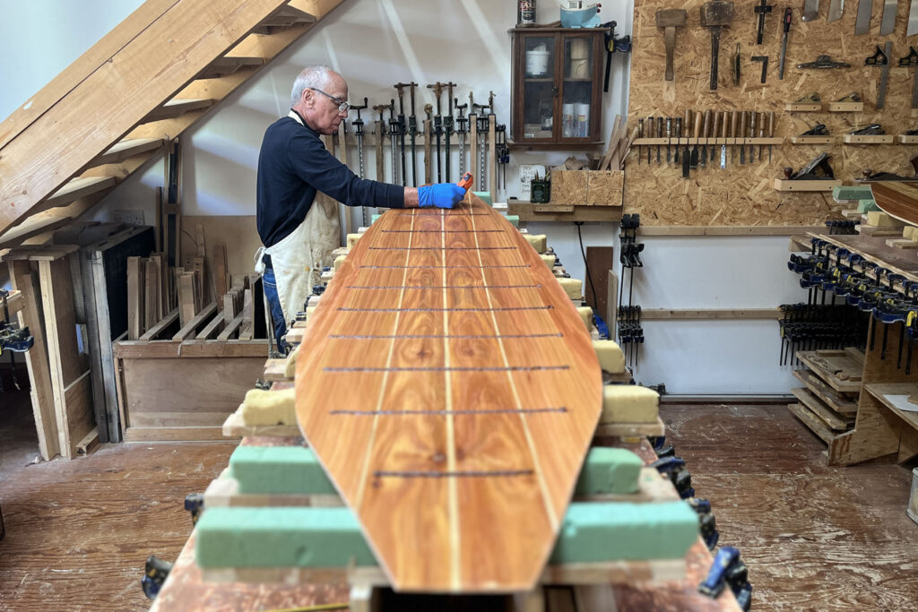 Make your own wooden surfboard workshop with Otter Surfboards in Cornwall, UK