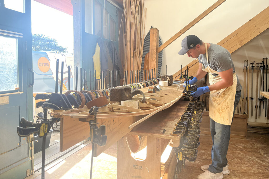 Make your own wooden surfboard workshop with Otter Surfboards in Cornwall, UK