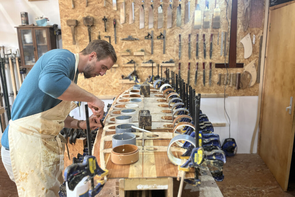 Make your own wooden surfboard workshop with Otter Surfboards in Cornwall, UK