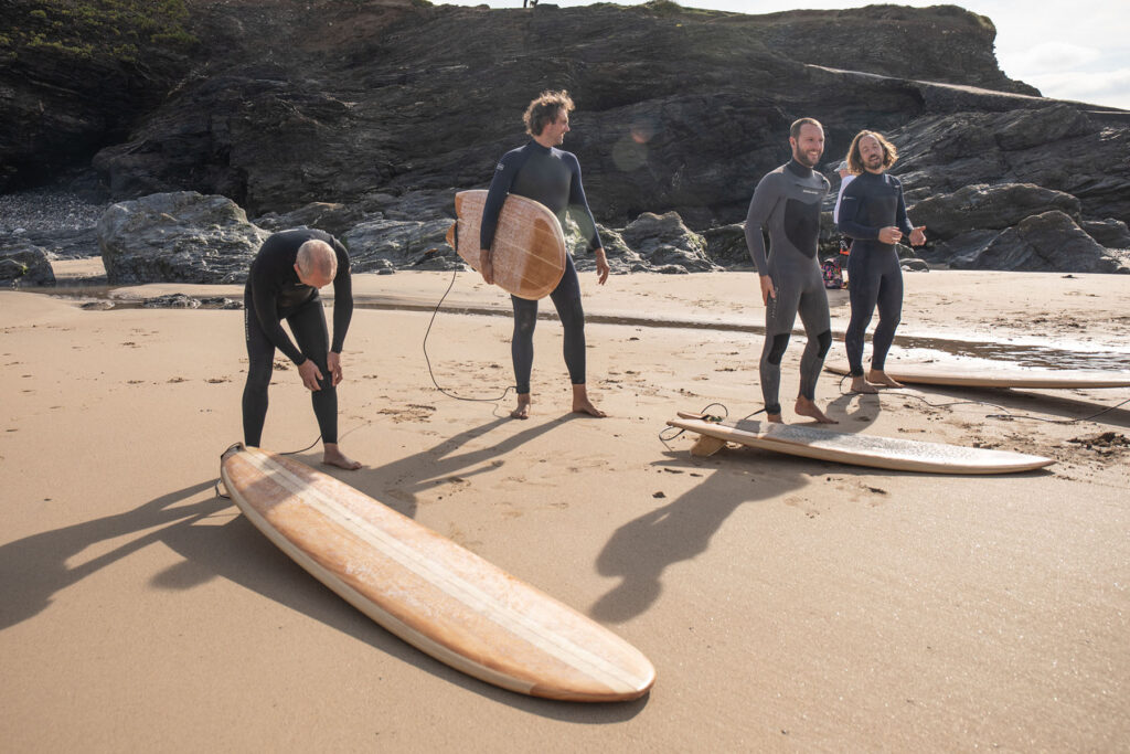 Sustainable, hollow wooden surfboards by Otter Surfboards
