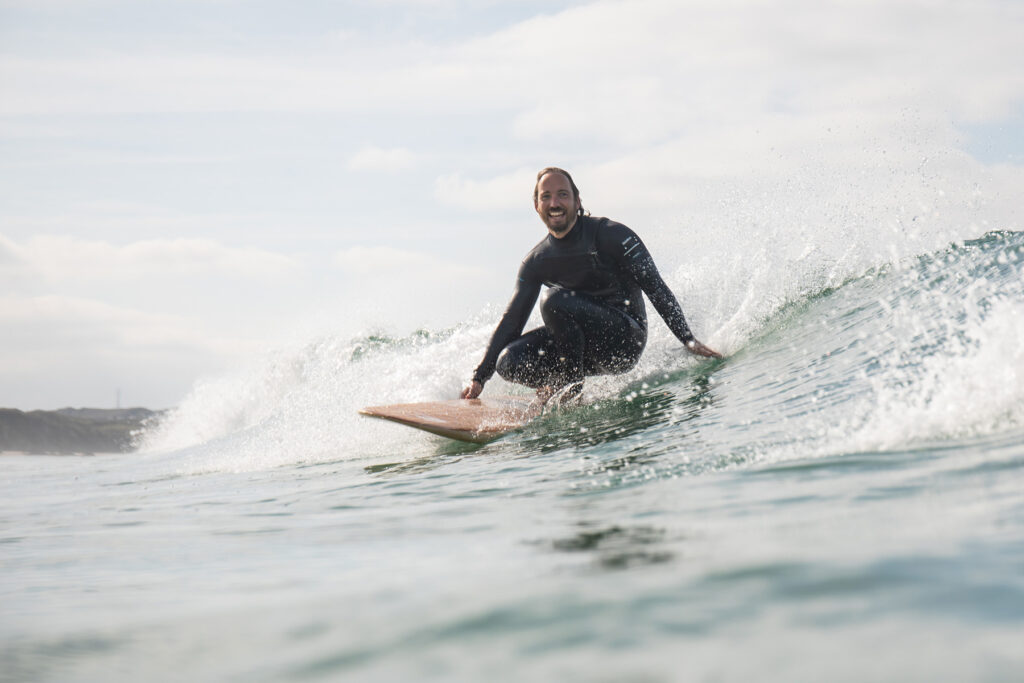 Sustainable, hollow wooden surfboards by Otter Surfboards