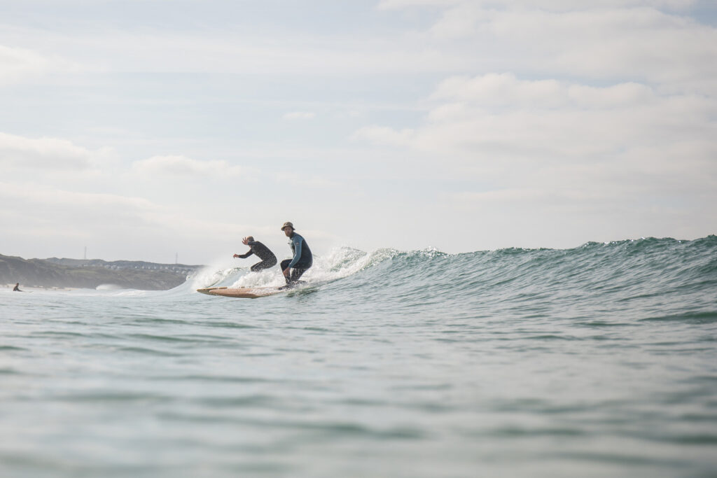 Sustainable, hollow wooden surfboards by Otter Surfboards