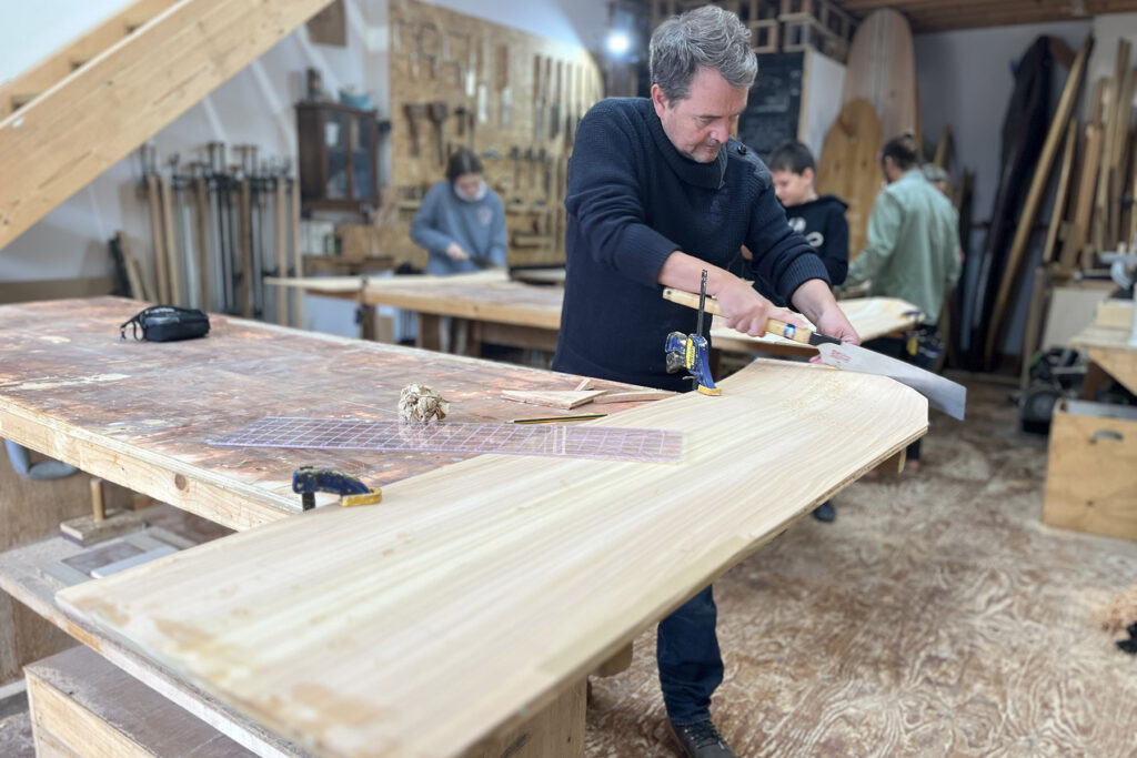Making Bellyboards at Otter Surfboards