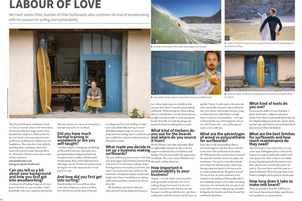 Otter Surfboards Woodworking Crafts magazine