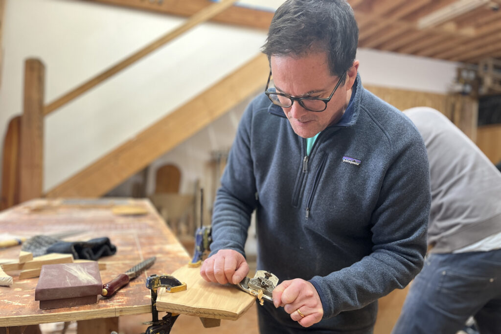 Woodworking course at Otter Surfboards