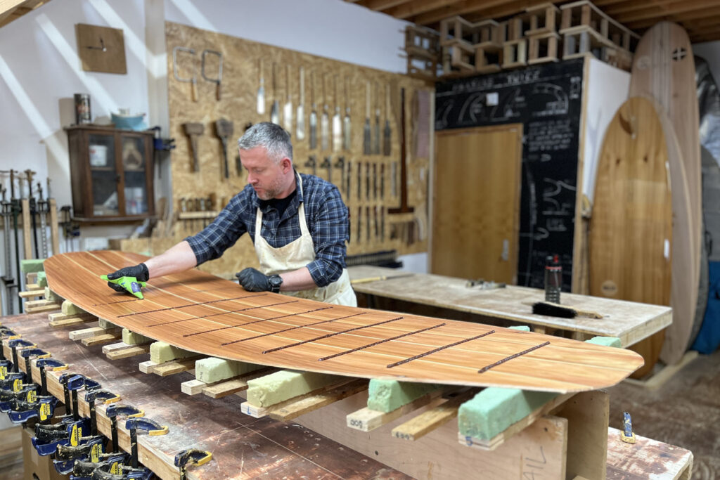 Make your own sustainable, hollow wooden surfboard